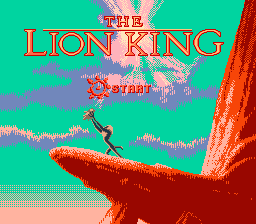 Super Lion King Title Screen
